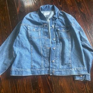 old navy distressed denim jacket